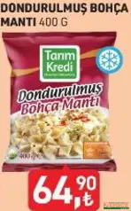 TARIM KREDİ DONDURULMUŞ BOHÇA MANTI 400 G fiyat ve kampanya bilgisi